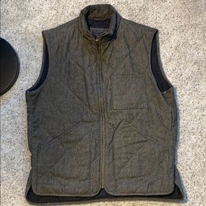J.Crew Gray Quilted Vest